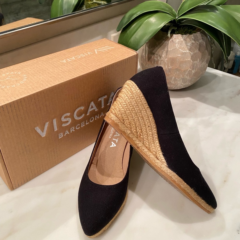 Viscera canvas wedge espadrilles